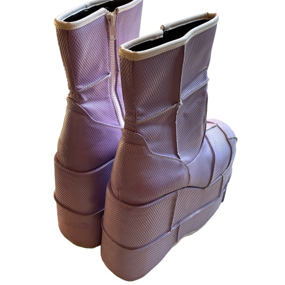 DEMONIA LAVENDER HOLOGRAM STACKERS MENS SIZE 10 - Picture 6 of 10